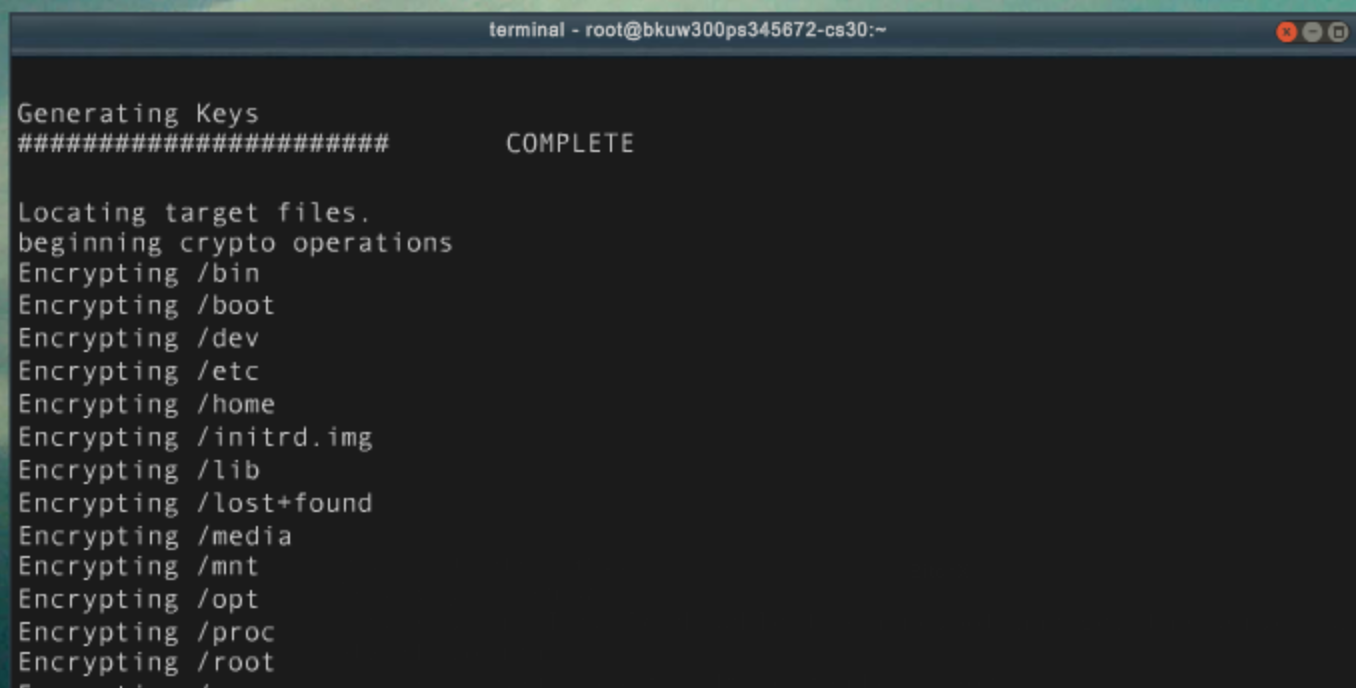 Start of the Five/Nine encryption attack from Season 2